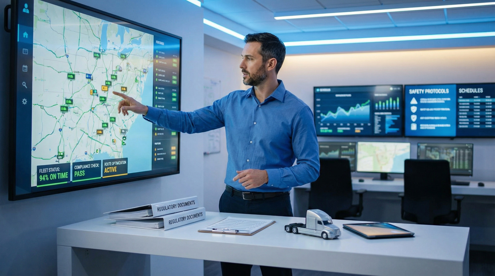 Capacitaire transport - gestionnaire optimisant les opérations de flotte